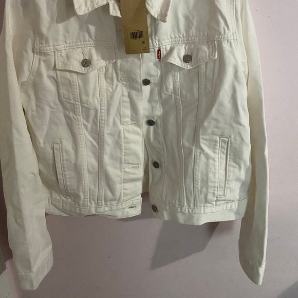 Levi's White Denim Jacket - Picture 2 of 2